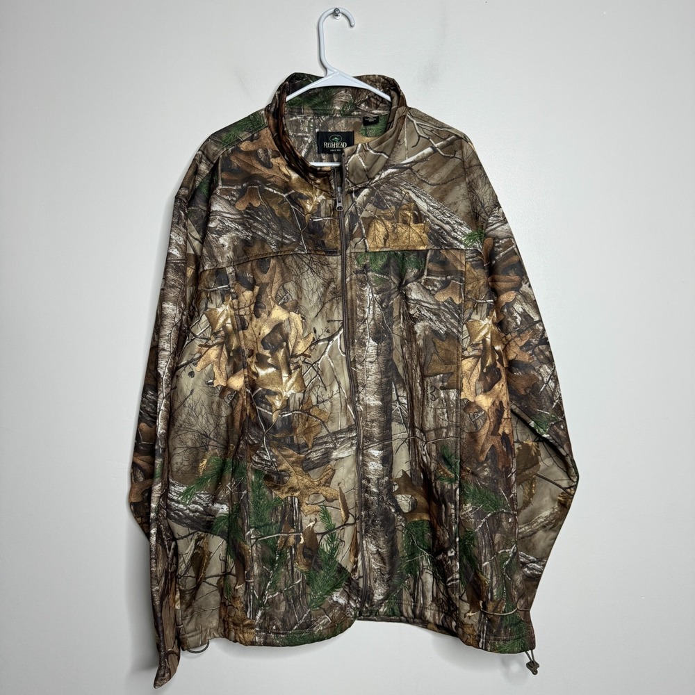RedHead Realtree Camo Jacket Mens 3XL Brown Green Camouflage Full Zip Hunting